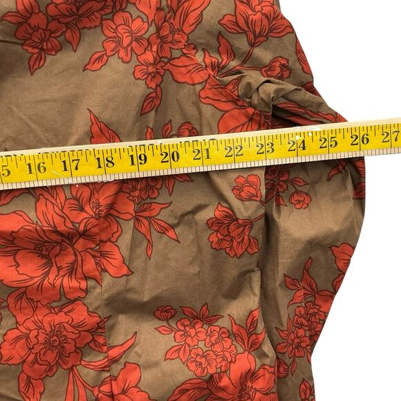 Coldwater Creek Top Blouse size 1X Fall Floral Brown Orange Career New NWT - Picture 9 of 14